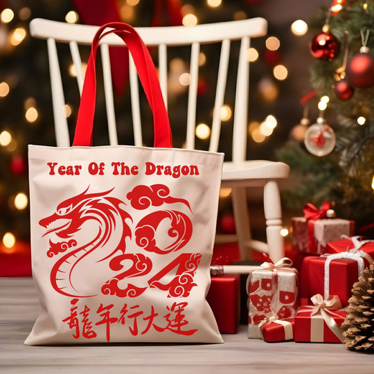 2024 Year of the Dragon Tote Bag - Imagin Vibes - 