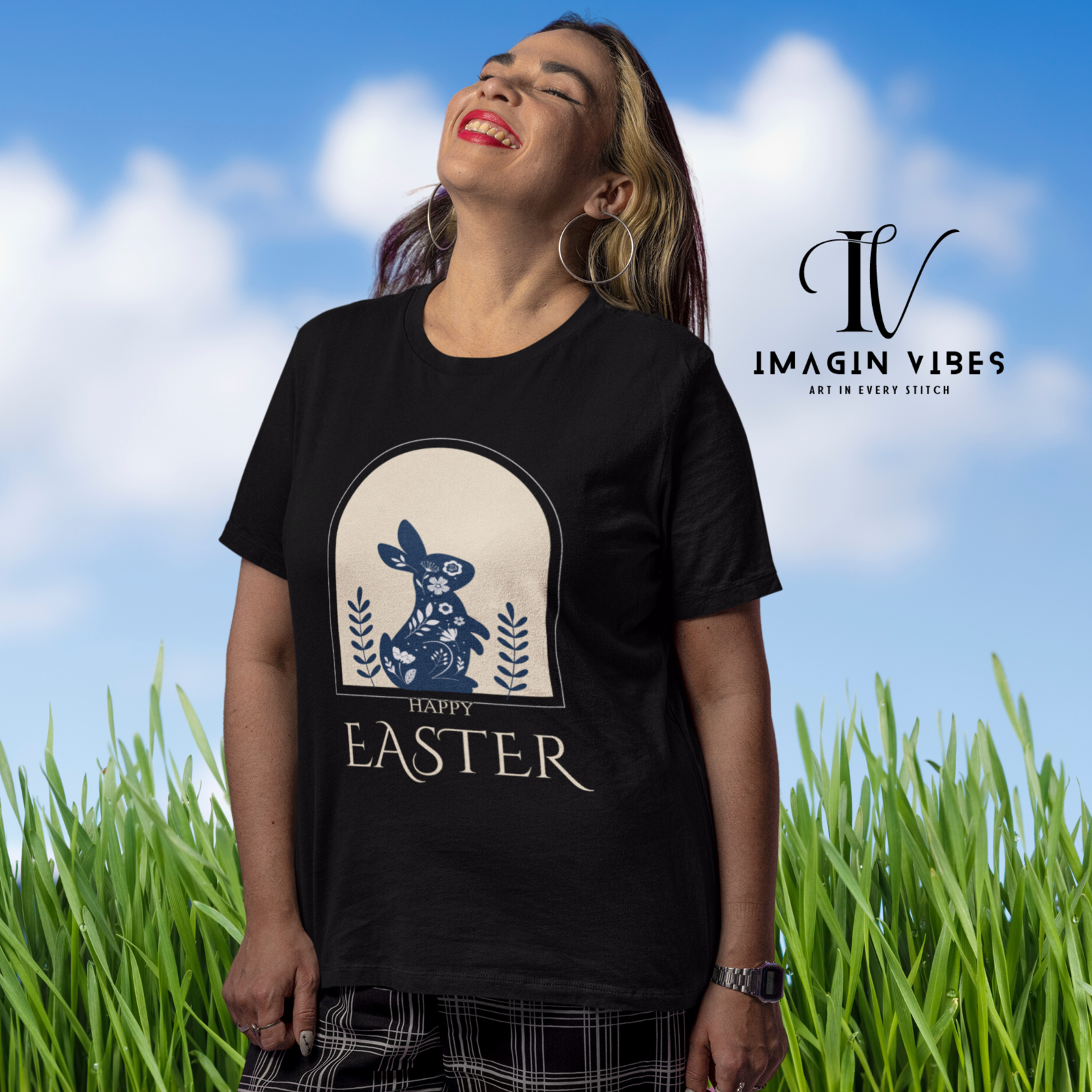 Easter Bunny T-shirt T-Shirt Printify