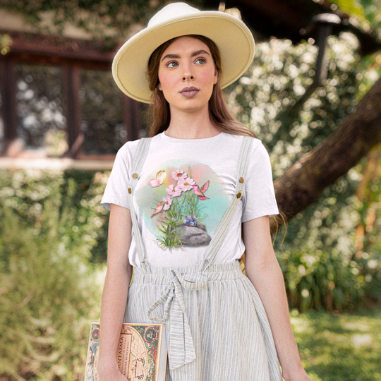 Spring Nature-Inspired Watercolor T-shirt