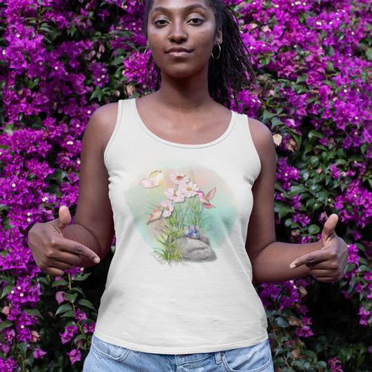 Spring Women's Tank Top - Summery and Breezy Watercolor