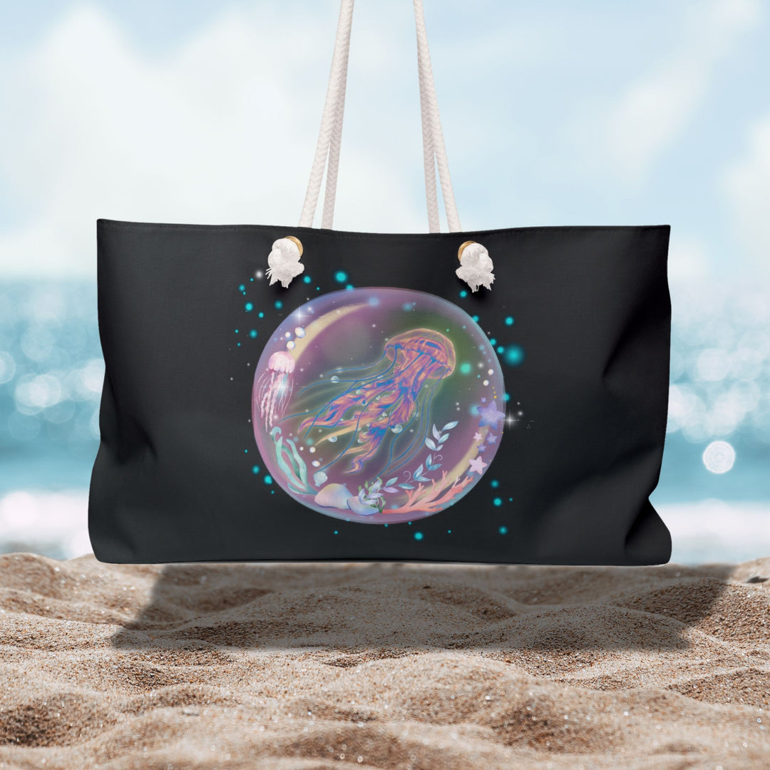 Weekender Beach Bag - Ethereal and Dreamy Jellyfish Bags Printify 24" × 13"