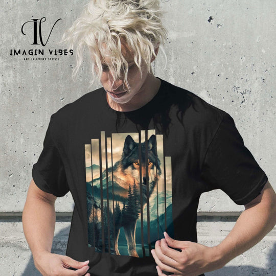 Wolf Nature-Inspired T-Shirt T-Shirt Printify