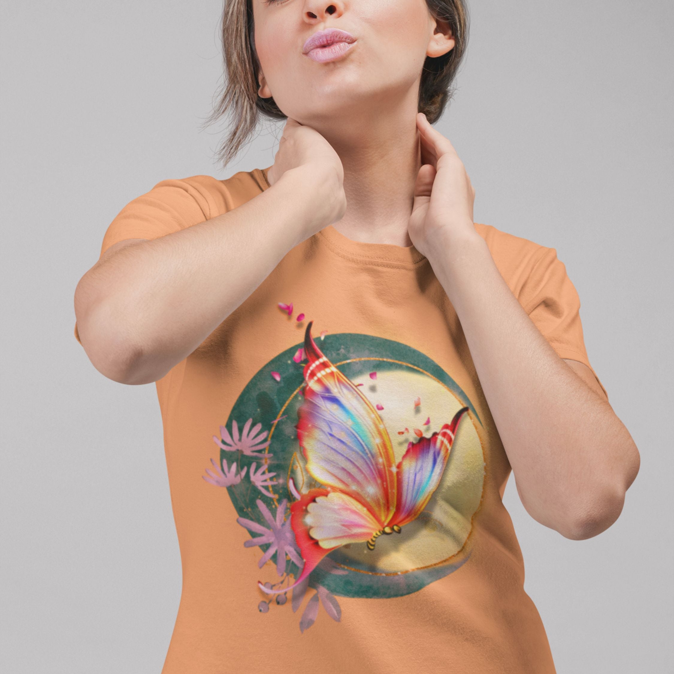 Butterfly Nature-Inspired T-Shirt T-Shirt Printify Melon M