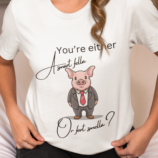 Pig Suit T-shirt for Humorous Folks T-Shirt Printify