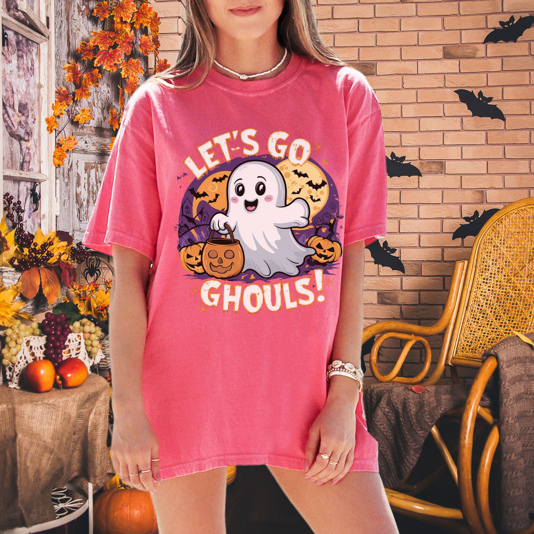 Let's Go Ghouls: Cute Halloween T-Shirt T-Shirt Printify Watermelon M