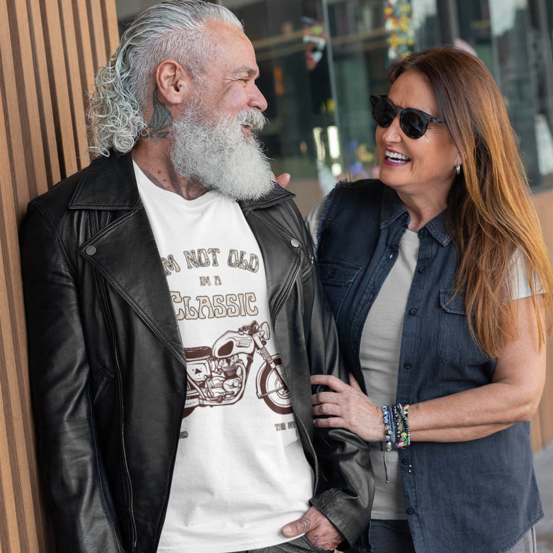 Classic Motorcycle Unisex T-shirt - Vintage Humor Tee T-Shirt Printify