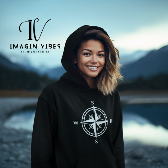 "Explore the World" Adventure Hoodie Hoodie Printify Black S