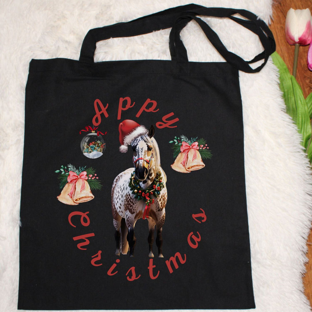 Festive Appy Christmas Tote Bag Bags Printify