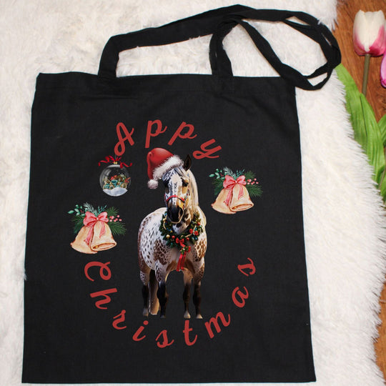 Festive Appy Christmas Tote Bag Bags Printify