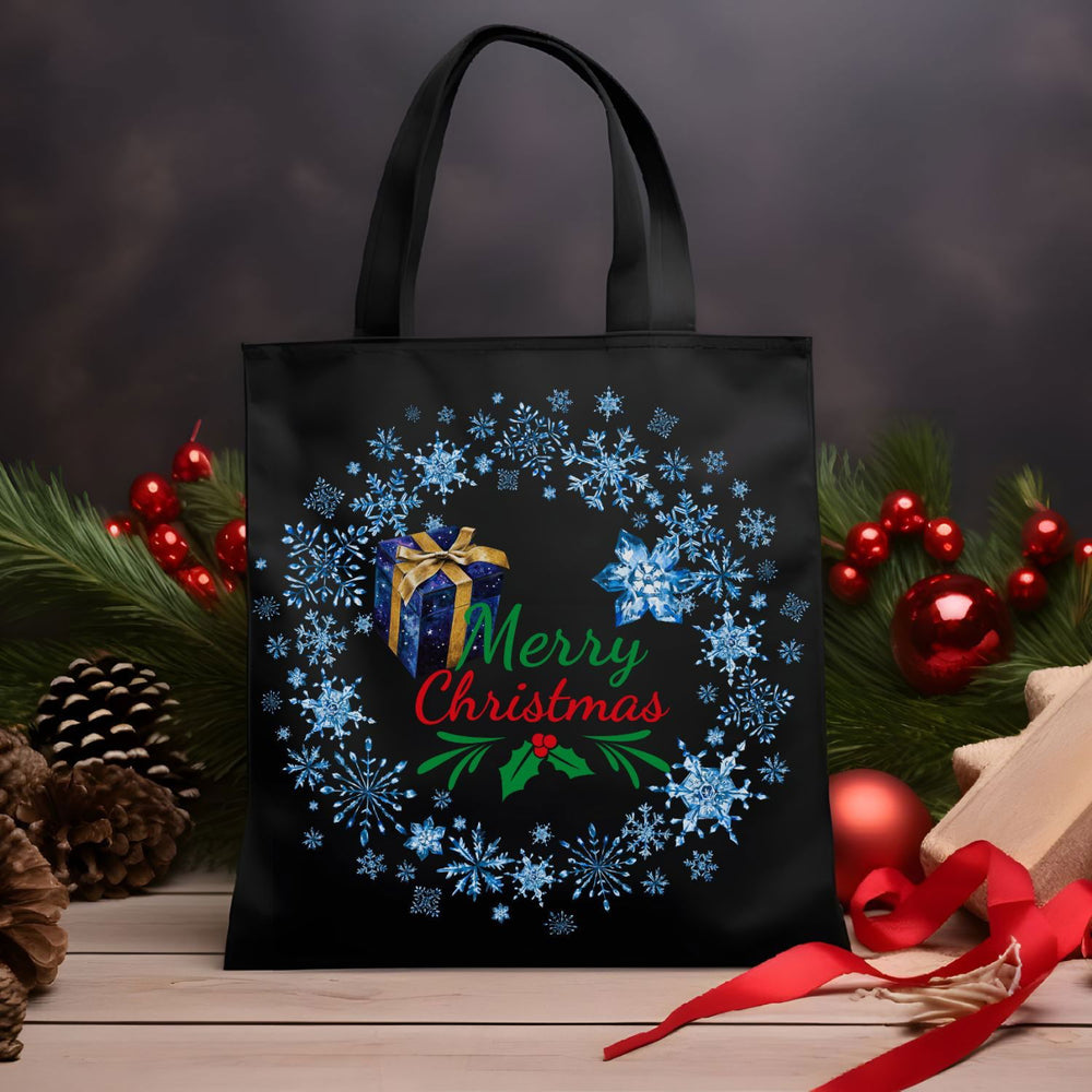 Christmas Canvas Tote Bag Accessories Printify