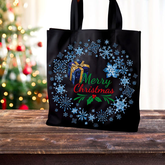 Christmas Canvas Tote Bag Accessories Printify