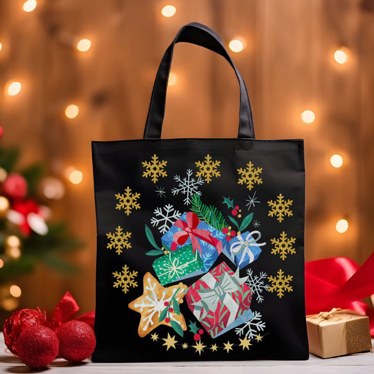 Christmas Gift Canvas Tote Bag Accessories Printify