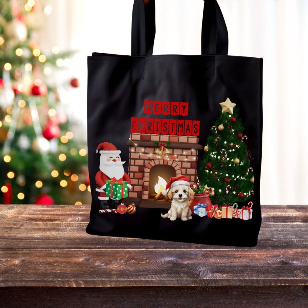 Santa Claus Christmas Canvas Tote Bag Accessories Printify