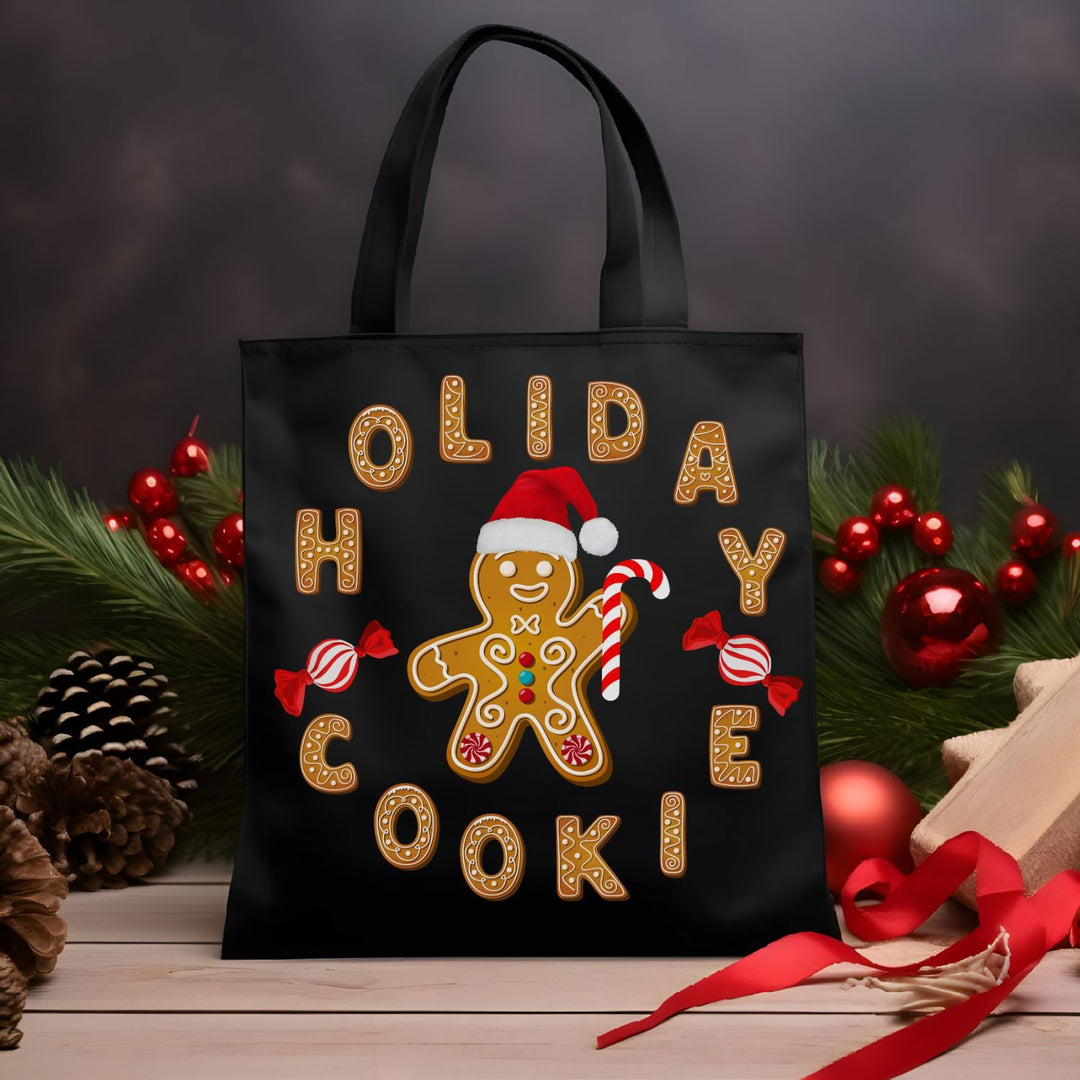 Holiday Cookie Canvas Tote Bag Accessories Printify