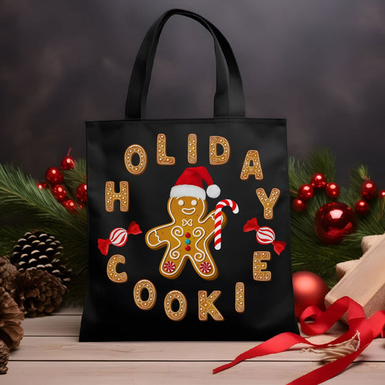 Holiday Cookie Canvas Tote Bag Accessories Printify