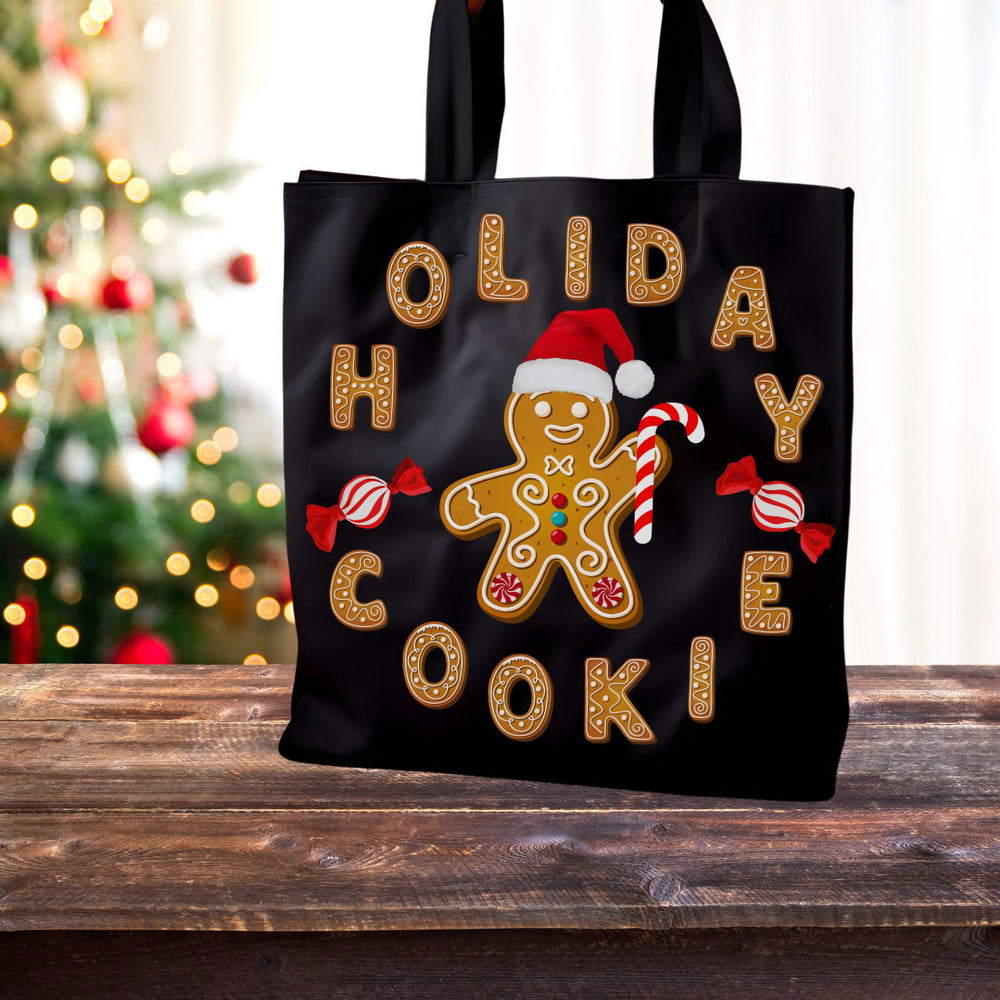 Holiday Cookie Canvas Tote Bag Accessories Printify