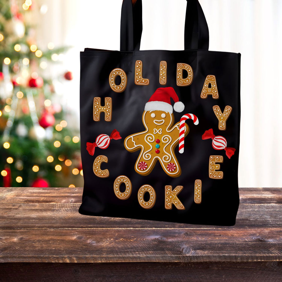 Holiday Cookie Canvas Tote Bag Accessories Printify