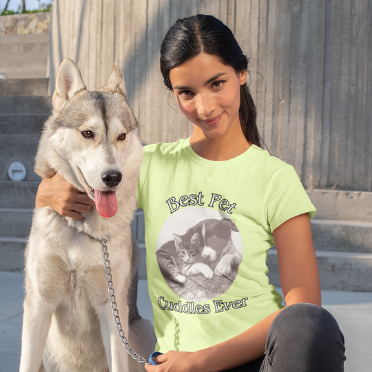 "Best Pet Cuddles Ever" T-Shirt T-Shirt Printify Banana S