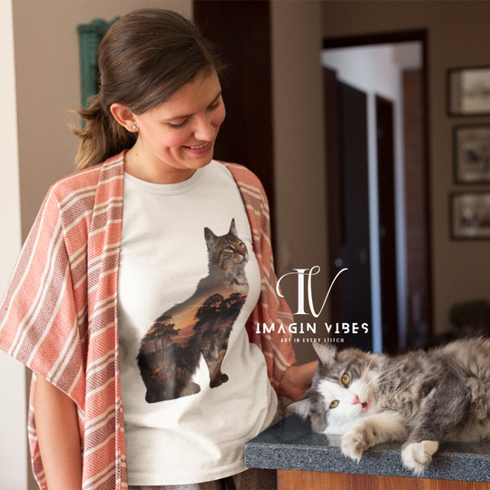 Bobcat Silhouette T-Shirt T-Shirt Printify White M