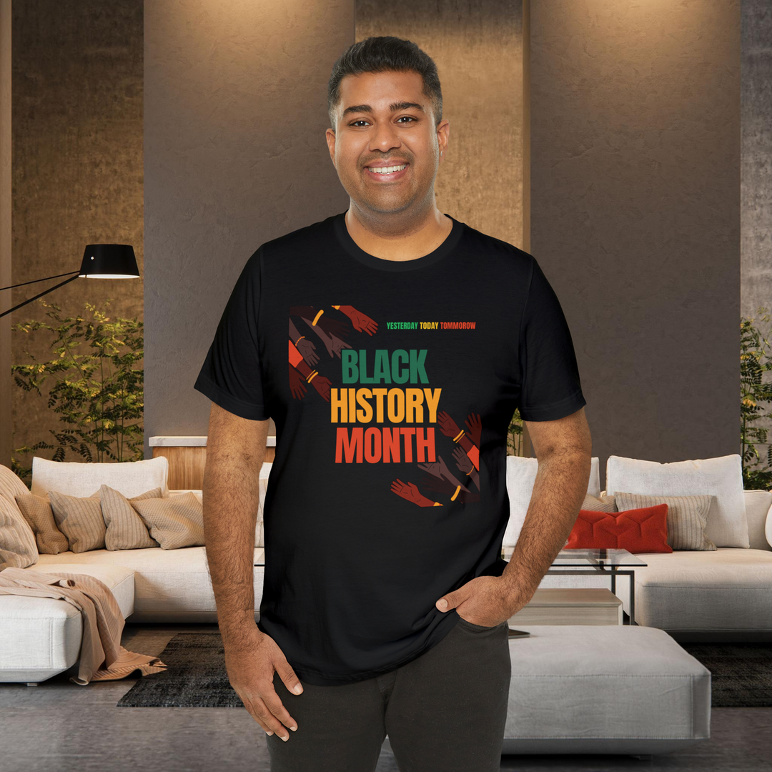 Empowering Black History Month Shirt - Yesterday, Today, Tomorrow - African American Pride T-Shirt Printify
