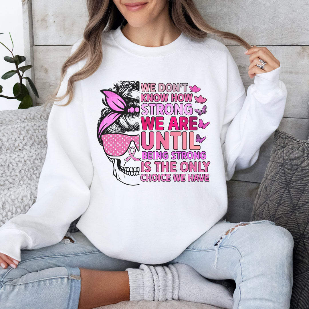 Breast Cancer Awareness Sweatshirt - Strength and Hope Sweatshirt Printify