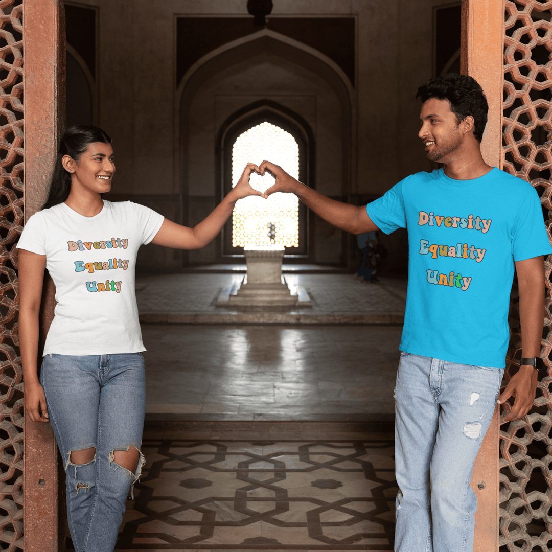 Diversity Equality Unity T-Shirt — Unity Day Anti-Bullying & Equal Rights Tee T-Shirt Printify White S