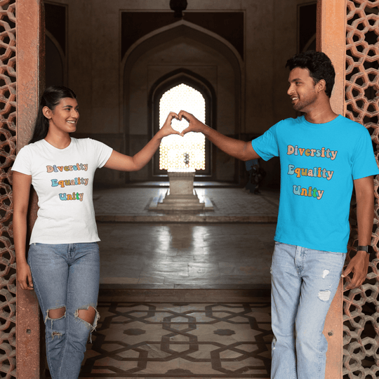 Diversity Equality Unity T-Shirt — Unity Day Anti-Bullying & Equal Rights Tee T-Shirt Printify White S