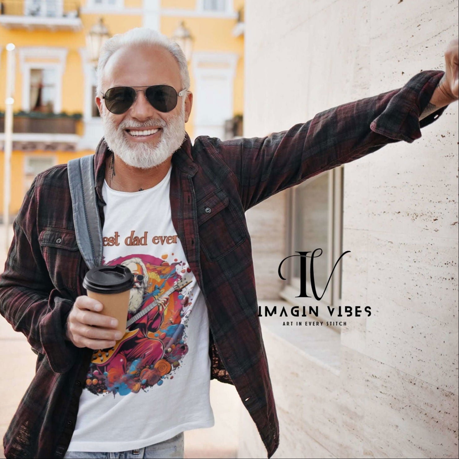 Guitar Dad Tee - Unisex Jersey Short Sleeve T-Shirt Printify White XS