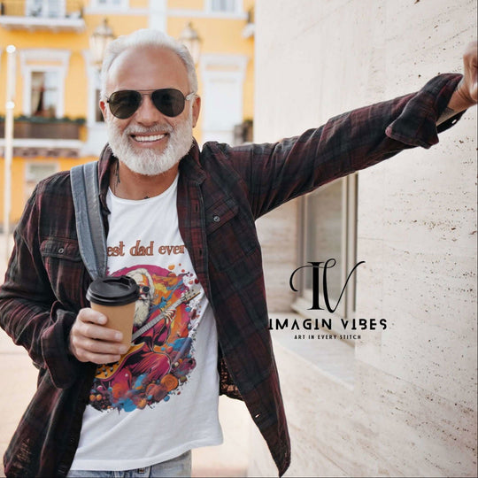 Guitar Dad Tee - Unisex Jersey Short Sleeve T-Shirt Printify White XS