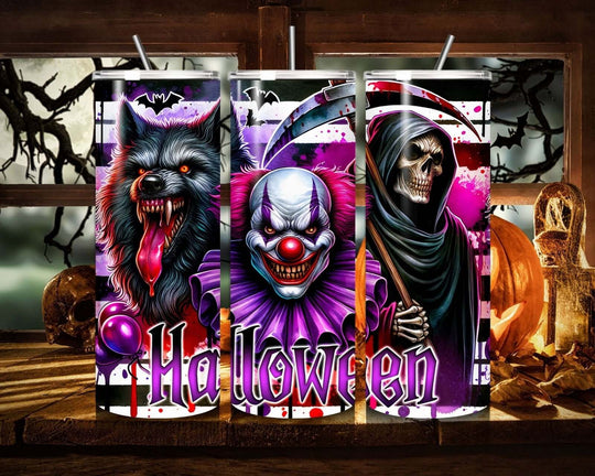 Halloween Tumbler Mug Printify White 20oz