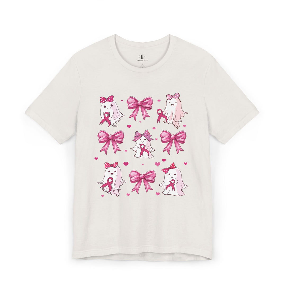 Ghosts and Pink Ribbons Cancer Support T-Shirt