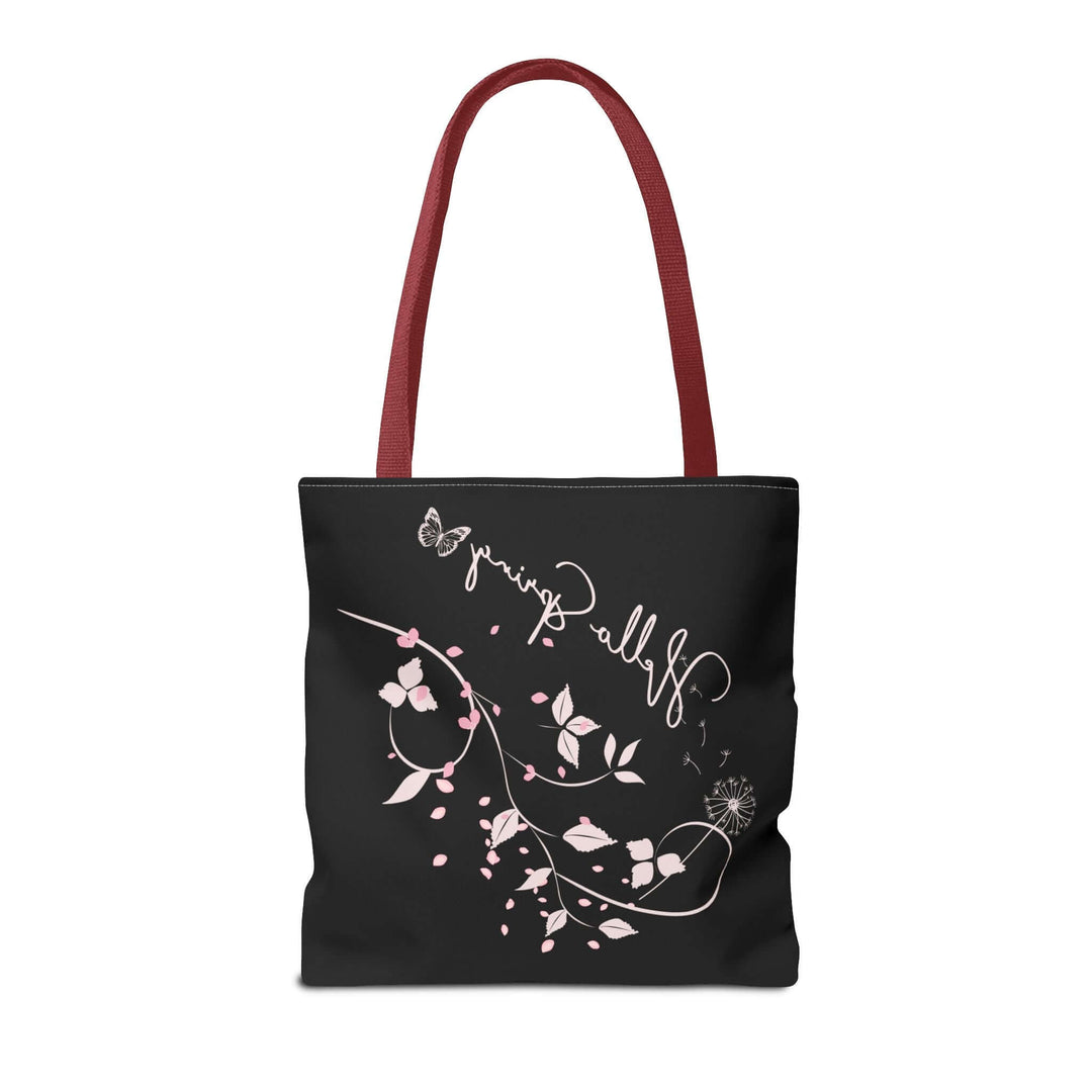 Spring Floral Tote Bag - Hello Spring Bags Printify