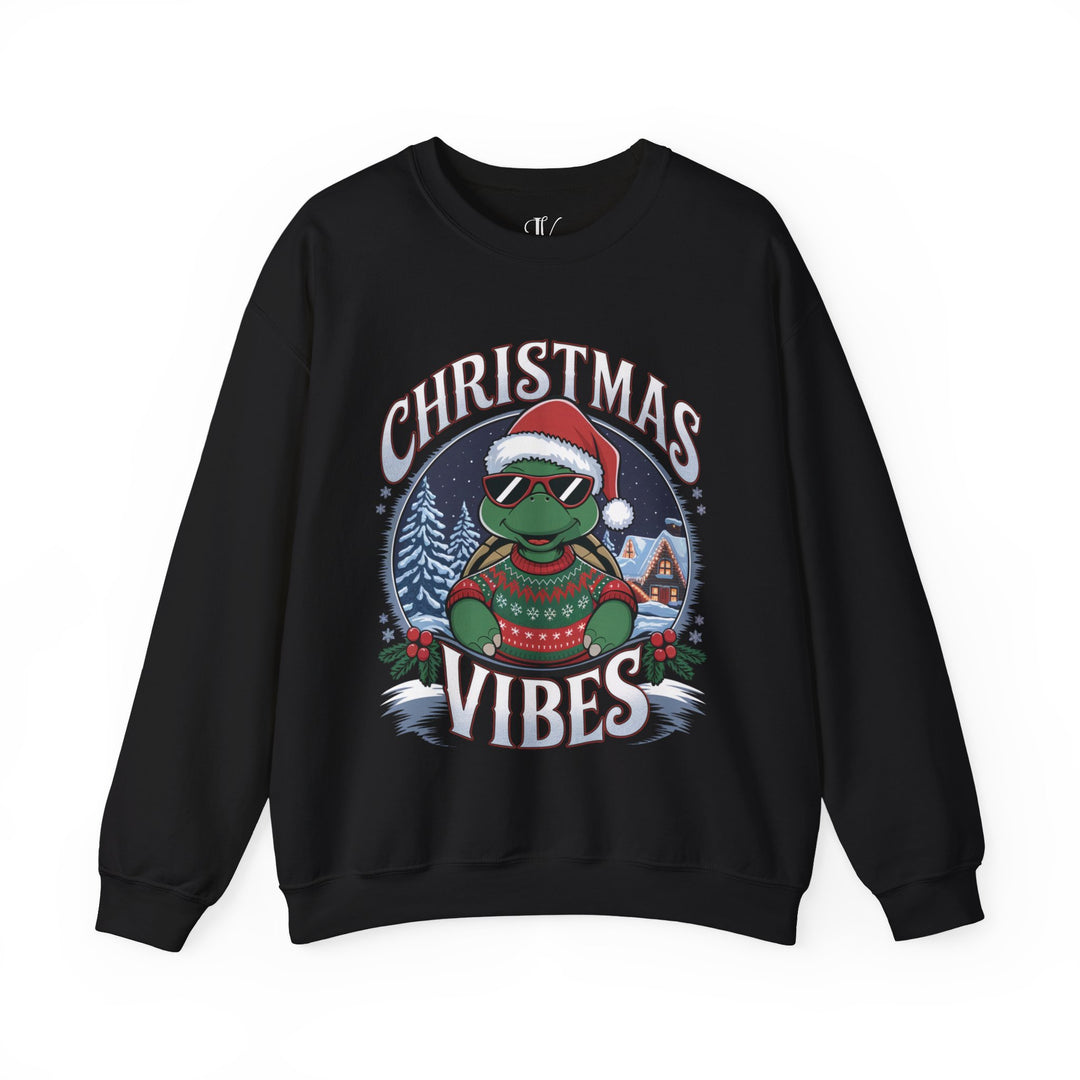 Christmas Vibes Unisex Sweatshirt - Festive Turtle