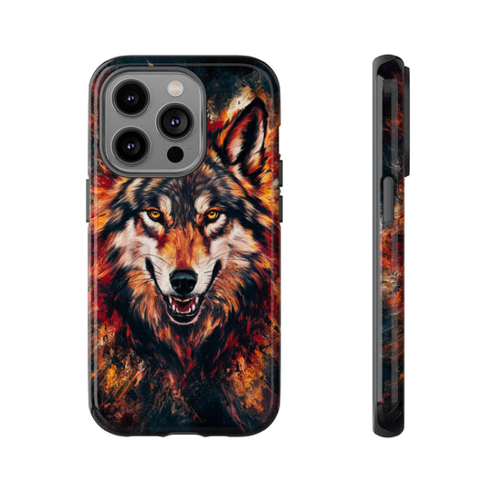 Wolf Tough Cases - Powerful and Vibrant Wolf Phone Case Printify iPhone 14 Pro Glossy