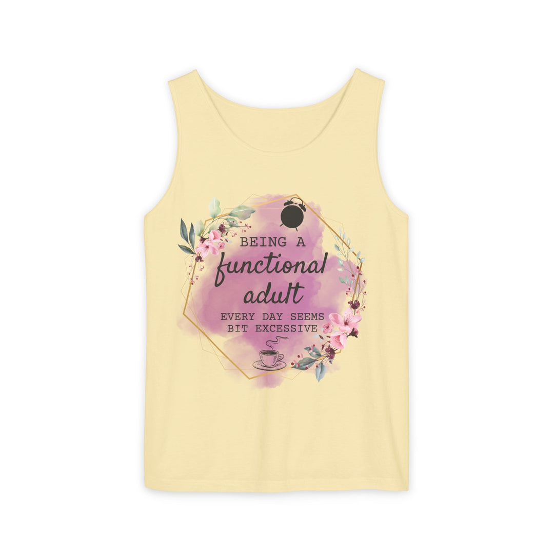 Tank Top: Humorous and Relatable Adulting Tank Top Printify Butter S