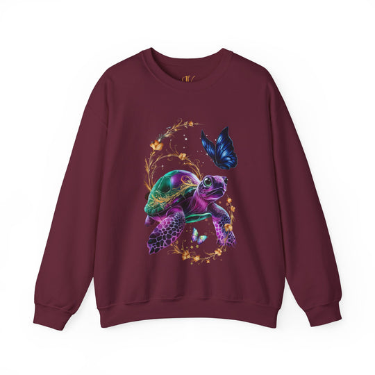 Turtle Dream Unisex Sweatshirt Sweatshirt Printify S Maroon