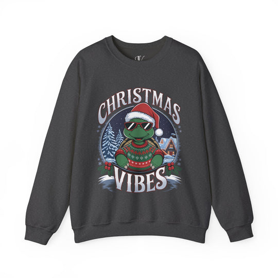 Christmas Vibes Unisex Sweatshirt - Festive Turtle