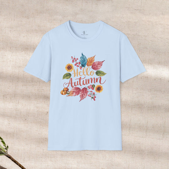 Autumnal Watercolor: Hello Autumn T-Shirt