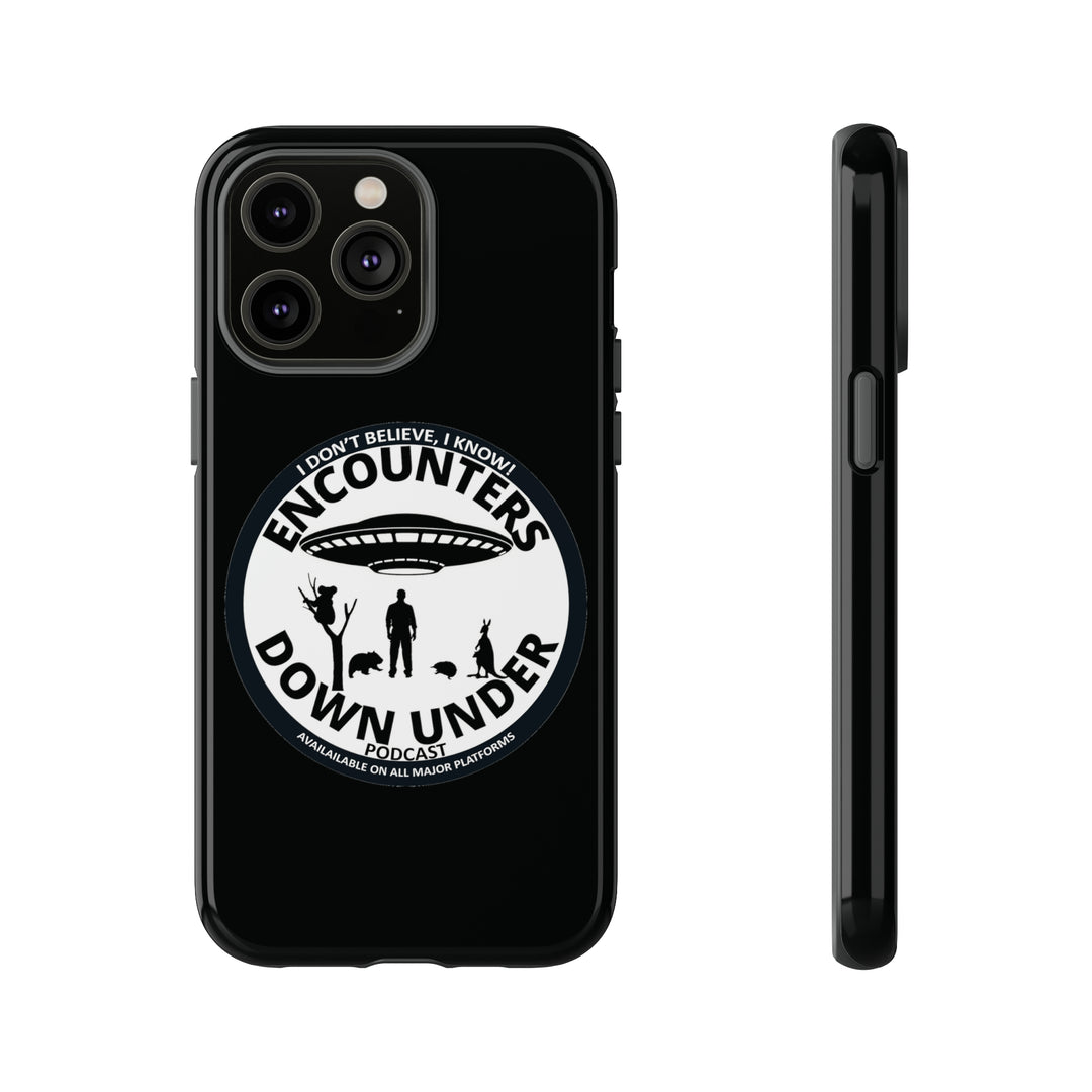 Encounters Down Under Podcast Tough Cases - Protect Your Tech with Podcast Swag Phone Case iPhone 14 Pro Max Glossy 