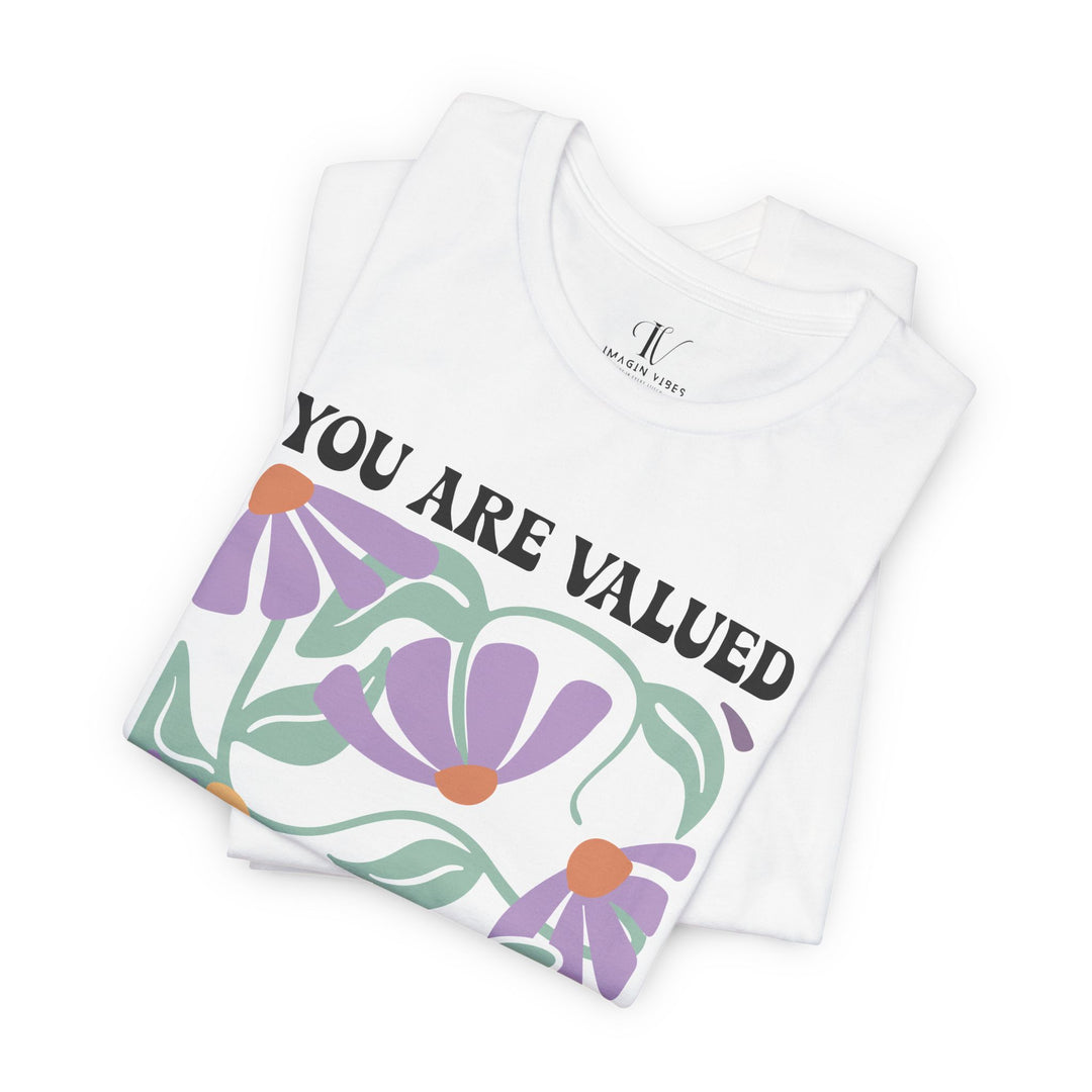 YOU ARE VALUED Boho Tee T-Shirt Printify