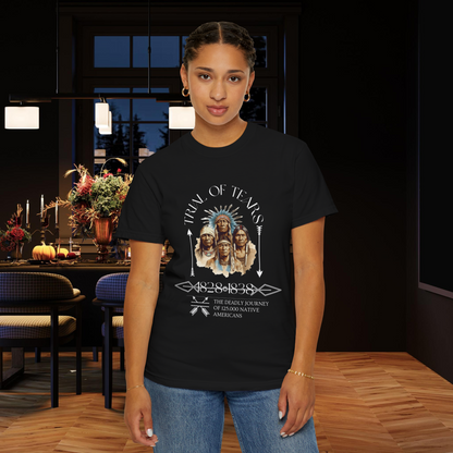 Native American Comfort Colors Shirt - Tribal Inspired Tee, Cherokee, Sioux, USA, Trail of Tears, Authentic Native American Art T-Shirt   