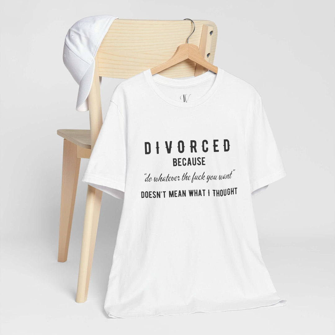 Imagin Vibes: Funny Divorce Party Shirt T-Shirt White XS 