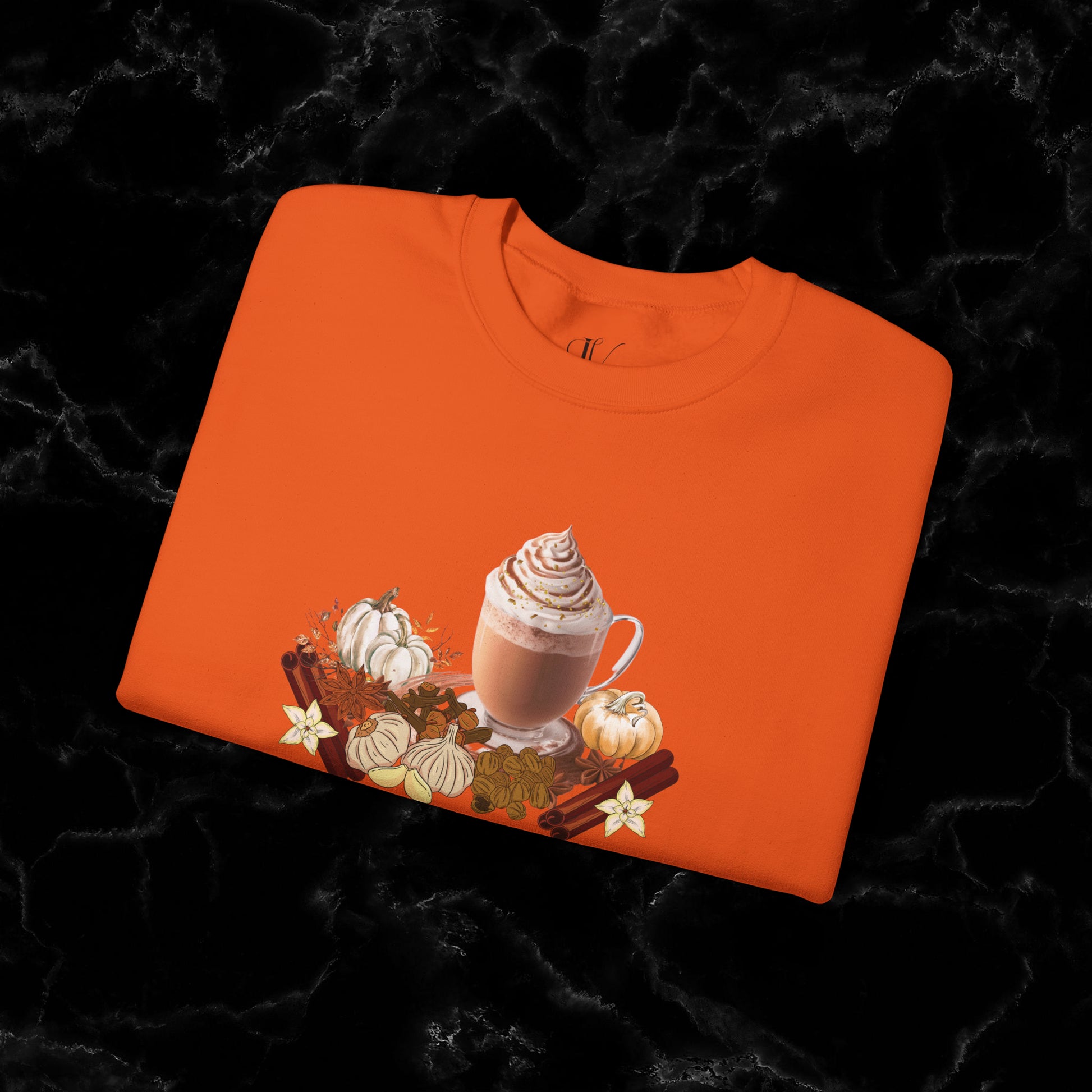 Hello Autumn Jumper | Pumpkin Spice Latte Leaves Sweatshirt - Fall Fashion Sweatshirt   