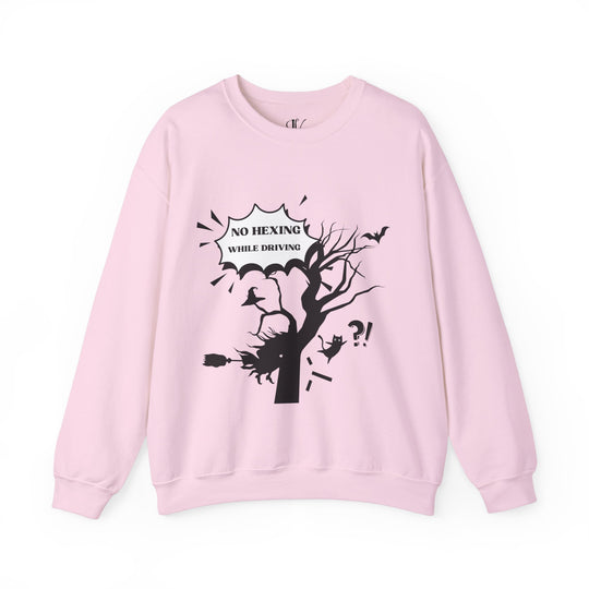 Halloween Witch Sweatshirt - Funny No Hexing While Driving