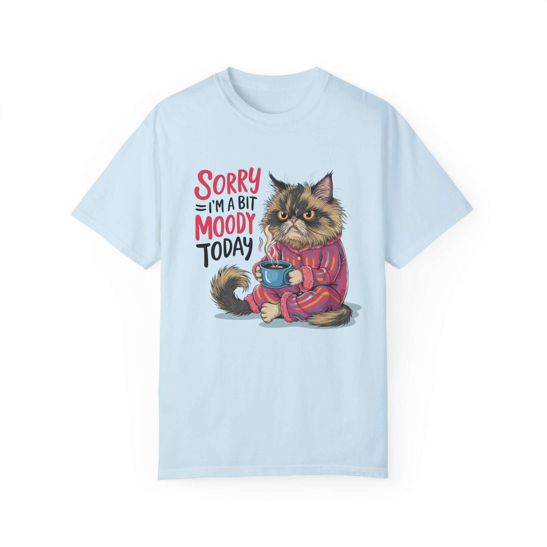 Moody Cat T-Shirt T-Shirt Printify Chambray S