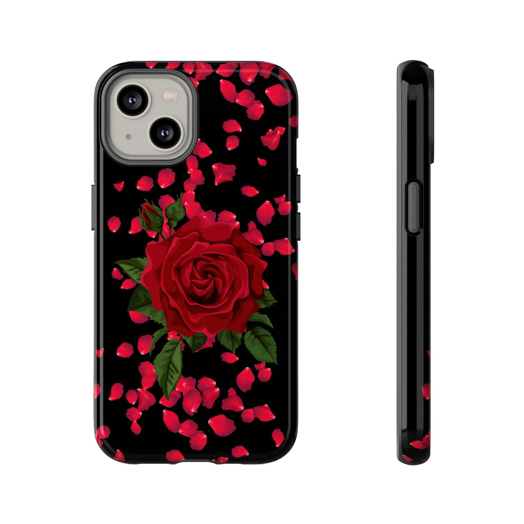 Phone Case - Red Rose Romantic Case Phone Case Printify iPhone 14 Glossy