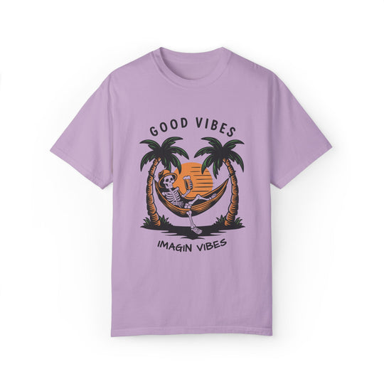 Skeleton Good Vibes T-shirt T-Shirt Printify Orchid S