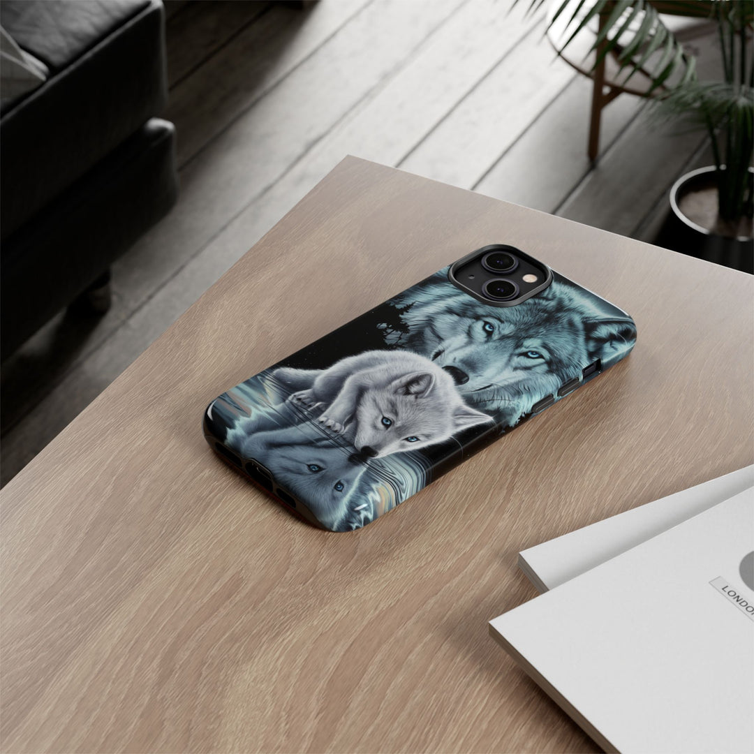 Wolf Tough Cases - Mystical Starry Night Dark Academia Phone Case Printify iPhone 14 Plus Glossy