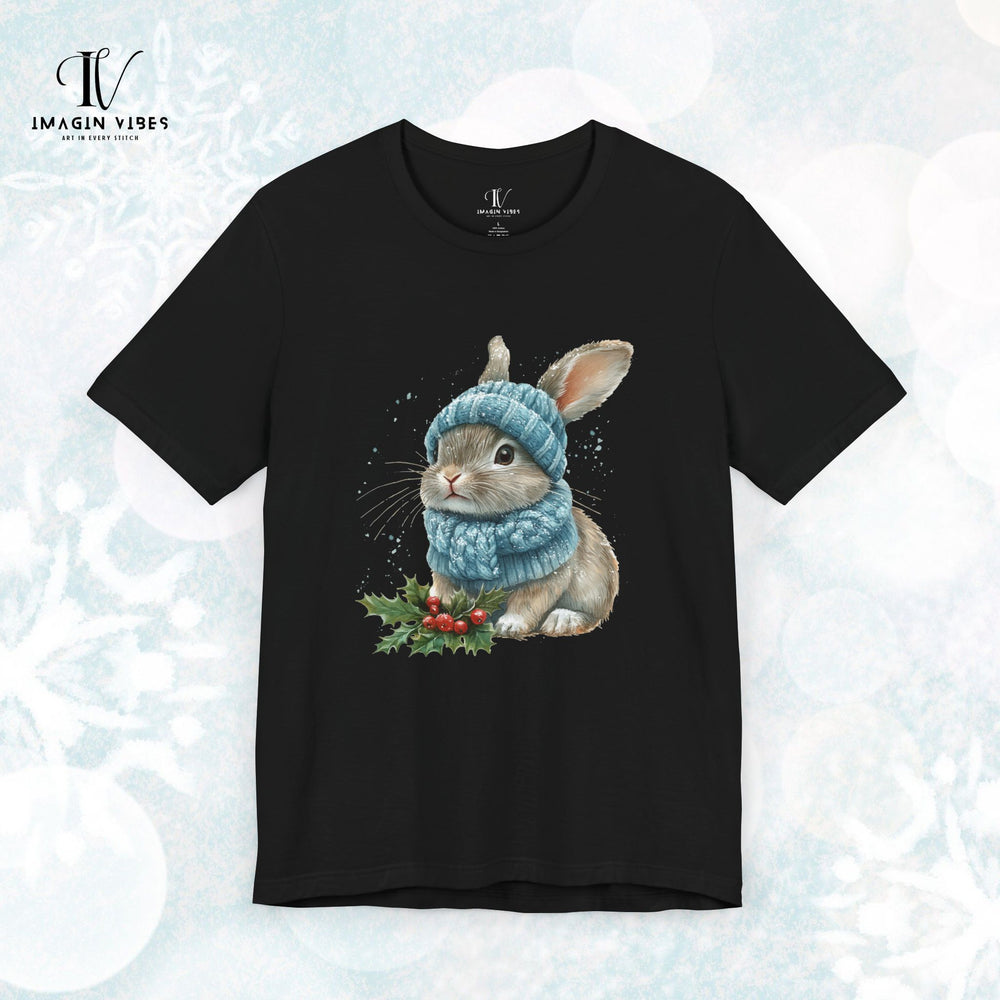 Cute Winter Watercolor Bunny T-Shirt