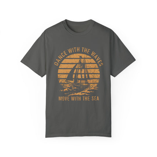 Motivational Sailboat Sunset Unisex T-shirt T-Shirt Printify Pepper S